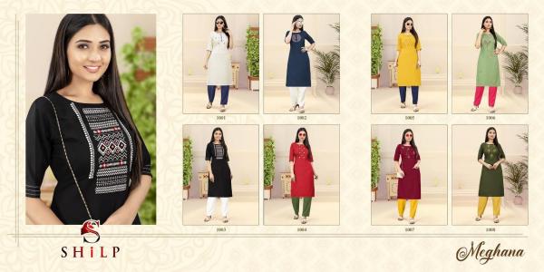 Shilp Meghana Designer Cotton Embroidery Kurti 